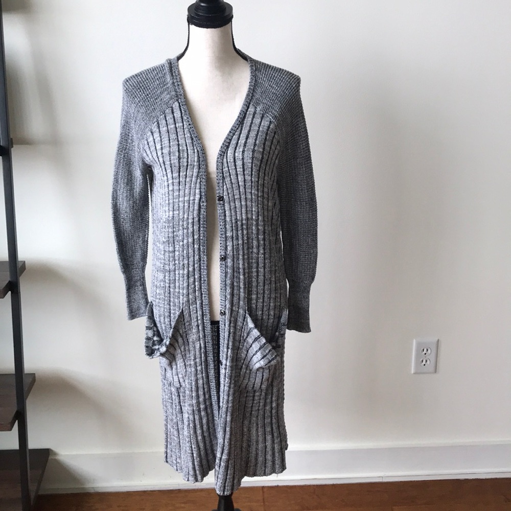 Free People Grey Duster Cardigan - Picture 4 of 8